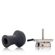 Azlan - Stoner Tabakkopf mit Kaminaufsatz - Black Night