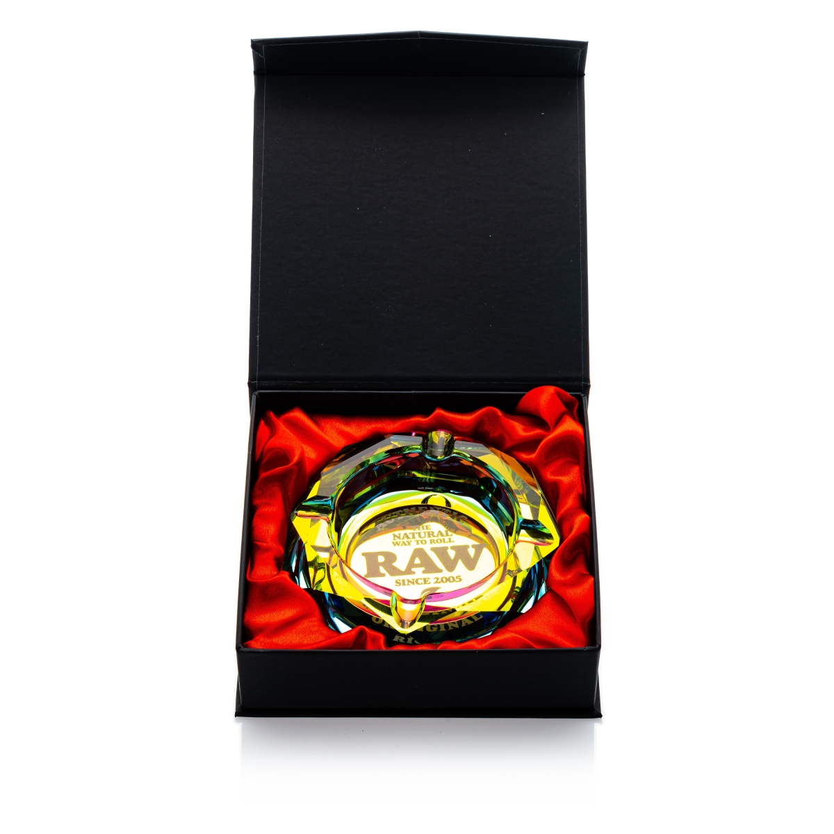 RAW Crystal Ashtray Rainbow