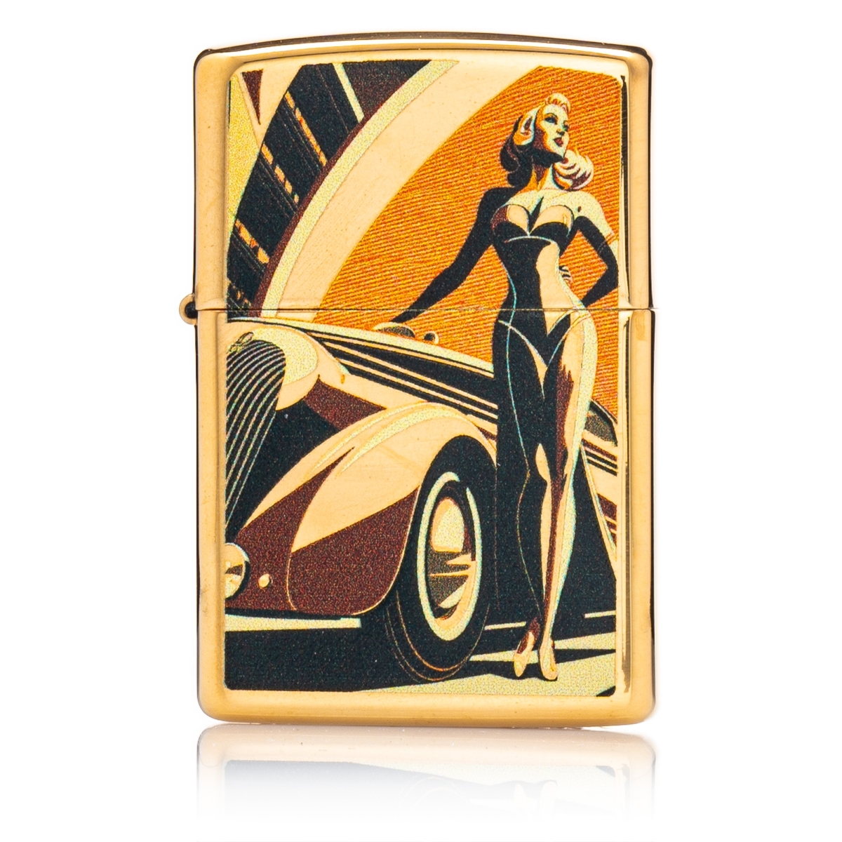 Zippo Vintage Car and Woman
