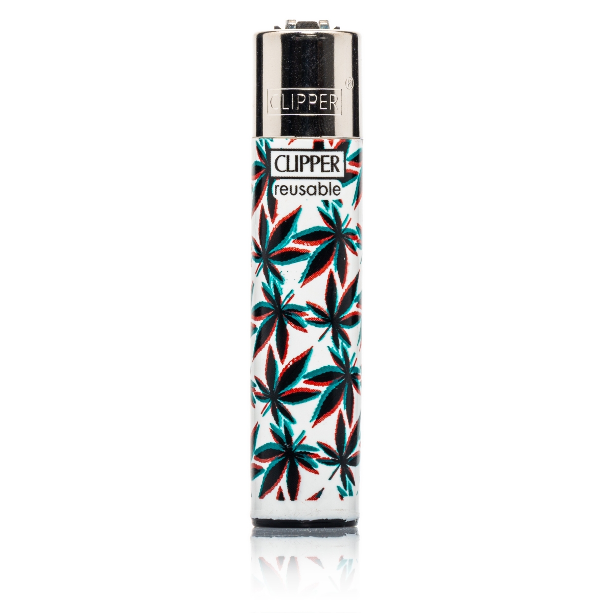 Clipper Feuerzeug - Neon Leaves 4 - 1/4