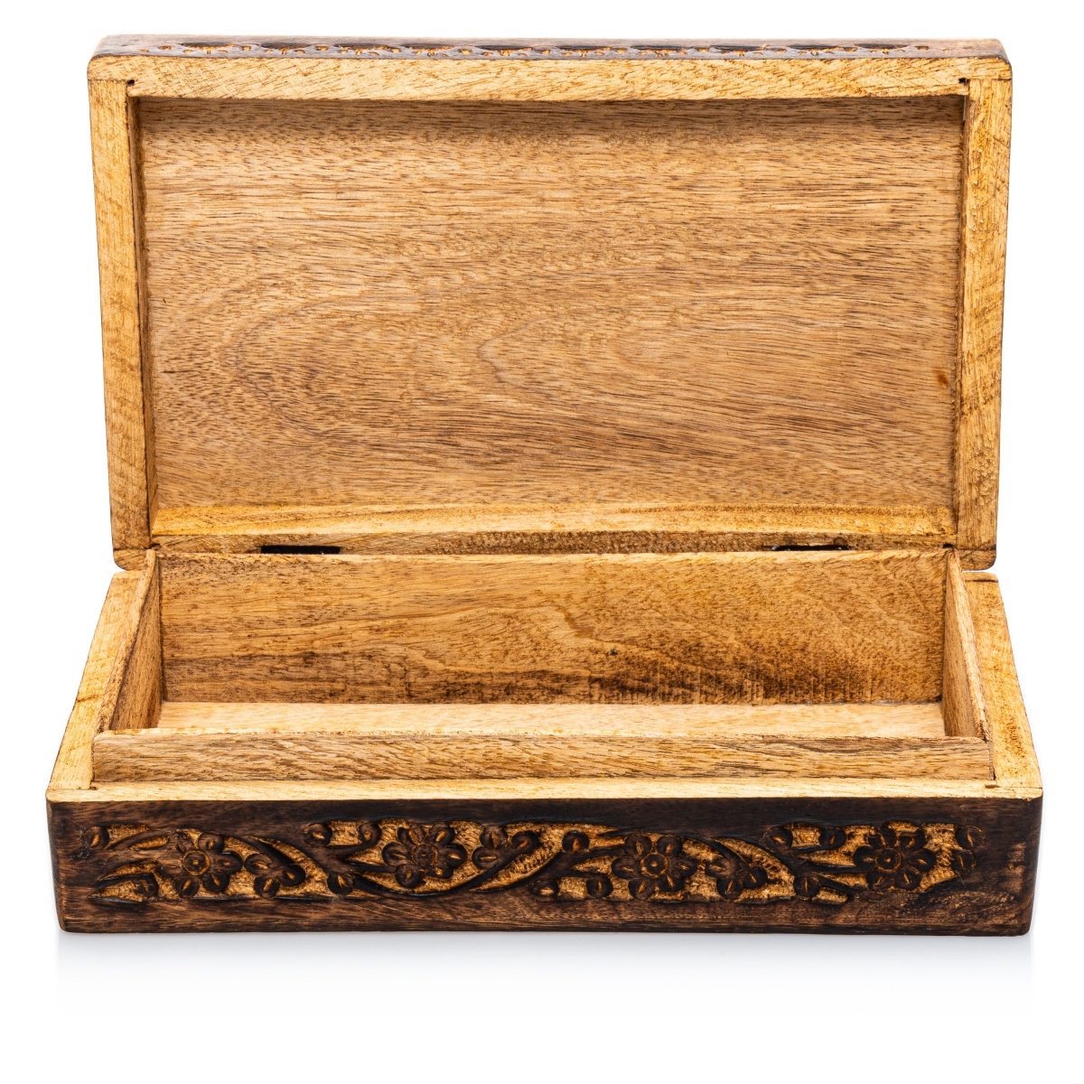 Aufbewahrungsbox holz mit Blumenmuster