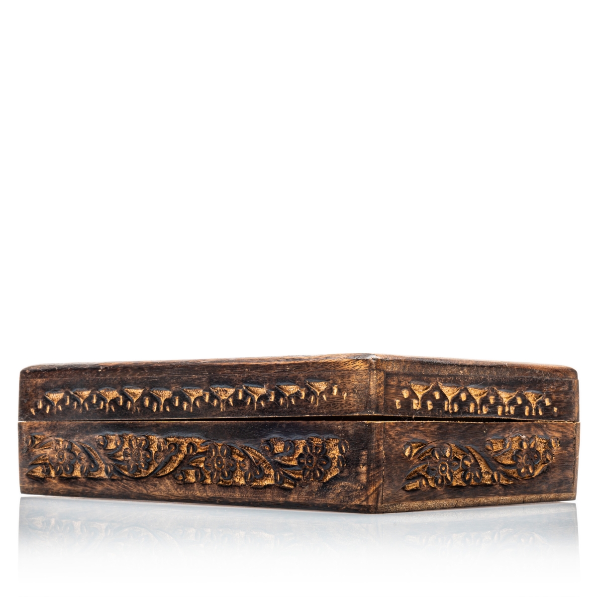 Aufbewahrungsbox holz mit Blumenmuster