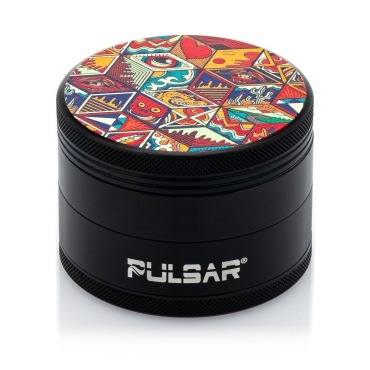 Pulsar - Design Serie Metall Grinder - Symbolic Tiles - 63mm