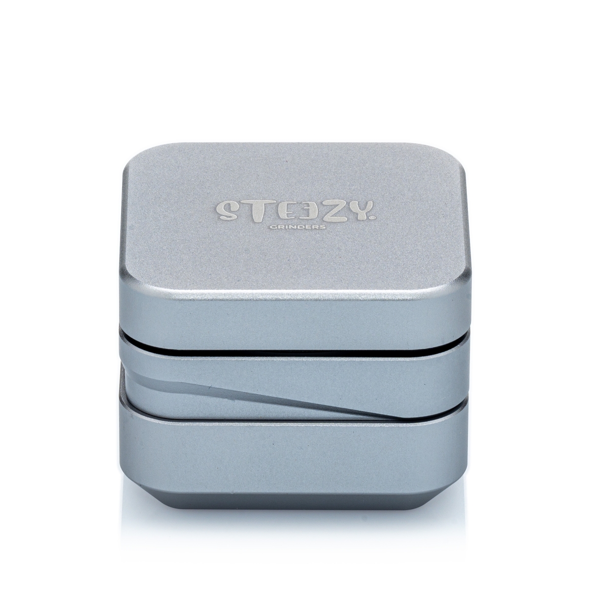 Steezy 4+1 Grinder - 63mm - Cool Silver