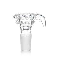 Amsterdam | Glass Bowl Socket - diamond details - SG: 18.8mm