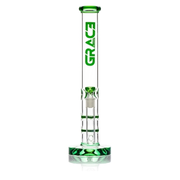 Grace Glass HAMMER Series | Green Parallel tubes