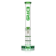 Grace Glass HAMMER Series | Green Parallel tubes