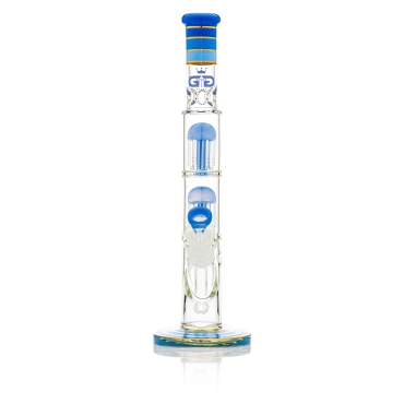 Grace Glass | Big Cane Blue Barrel Tree arm perc Bong