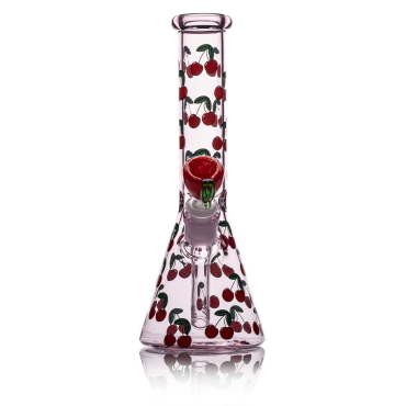 Life Is A Bowl Of Cherries - Beaker Bong - 14mm F / Pink