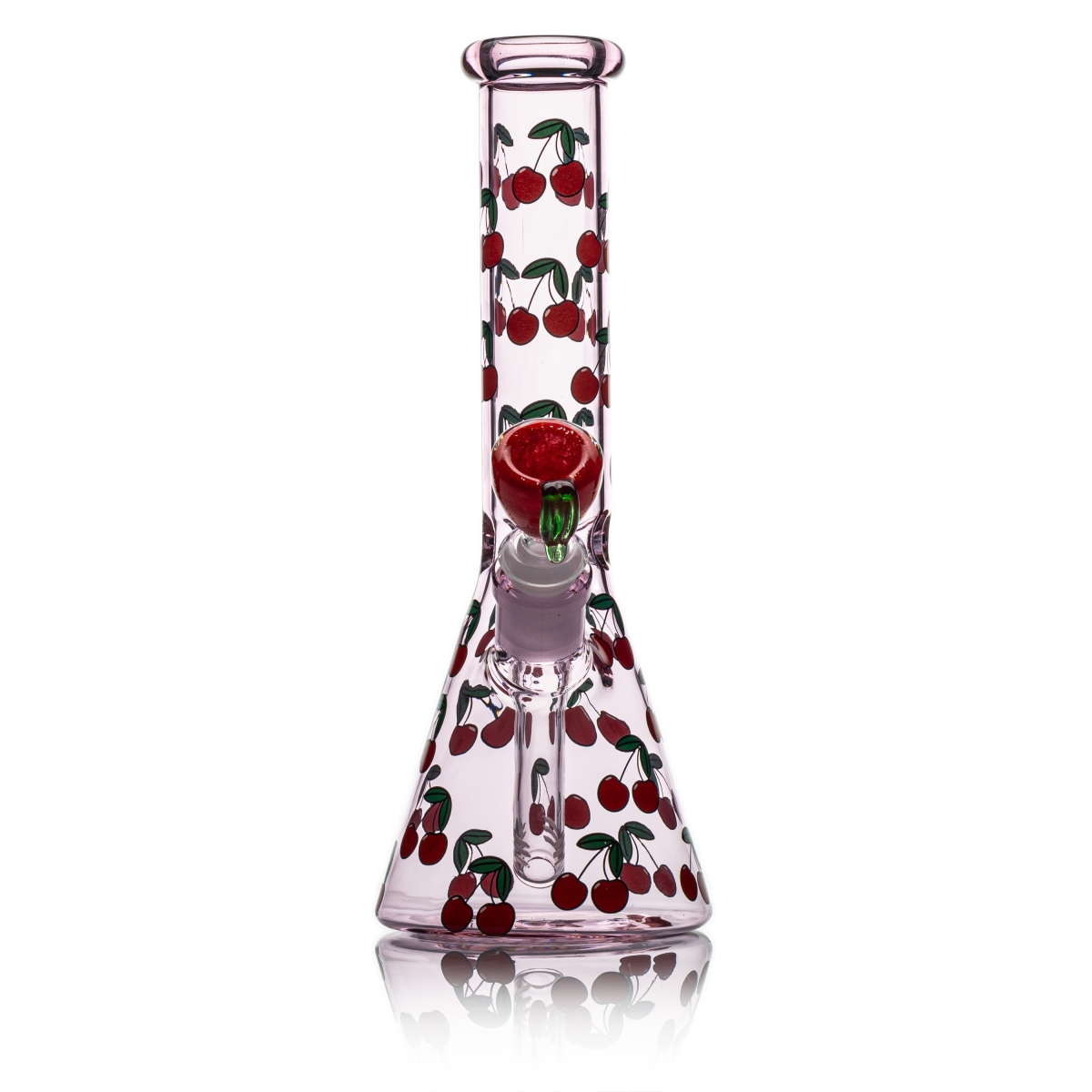 Life Is A Bowl Of Cherries - Beaker Bong - 14mm F / Pink