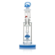 Pulsar - Shroom Dab Rig Set mit Carb Cap und Terp Pearls - 21cm / 14mm F / Blau