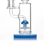 Pulsar - Shroom Dab Rig Set mit Carb Cap und Terp Pearls - 21cm / 14mm F / Blau