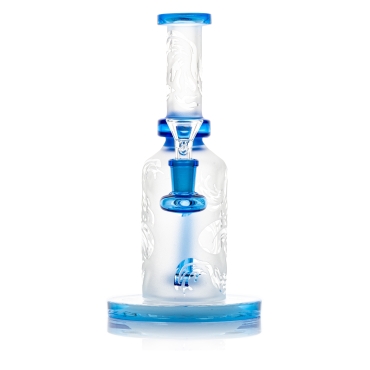 Etched Double Dragon Bong - 23cm / 14mm F Colors Vary