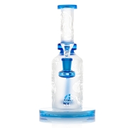 Etched Double Dragon Bong - 23cm / 14mm F Colors Vary