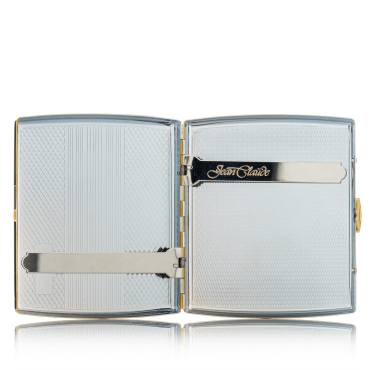 Zigarettenetui Gold gemustert mit Bügel