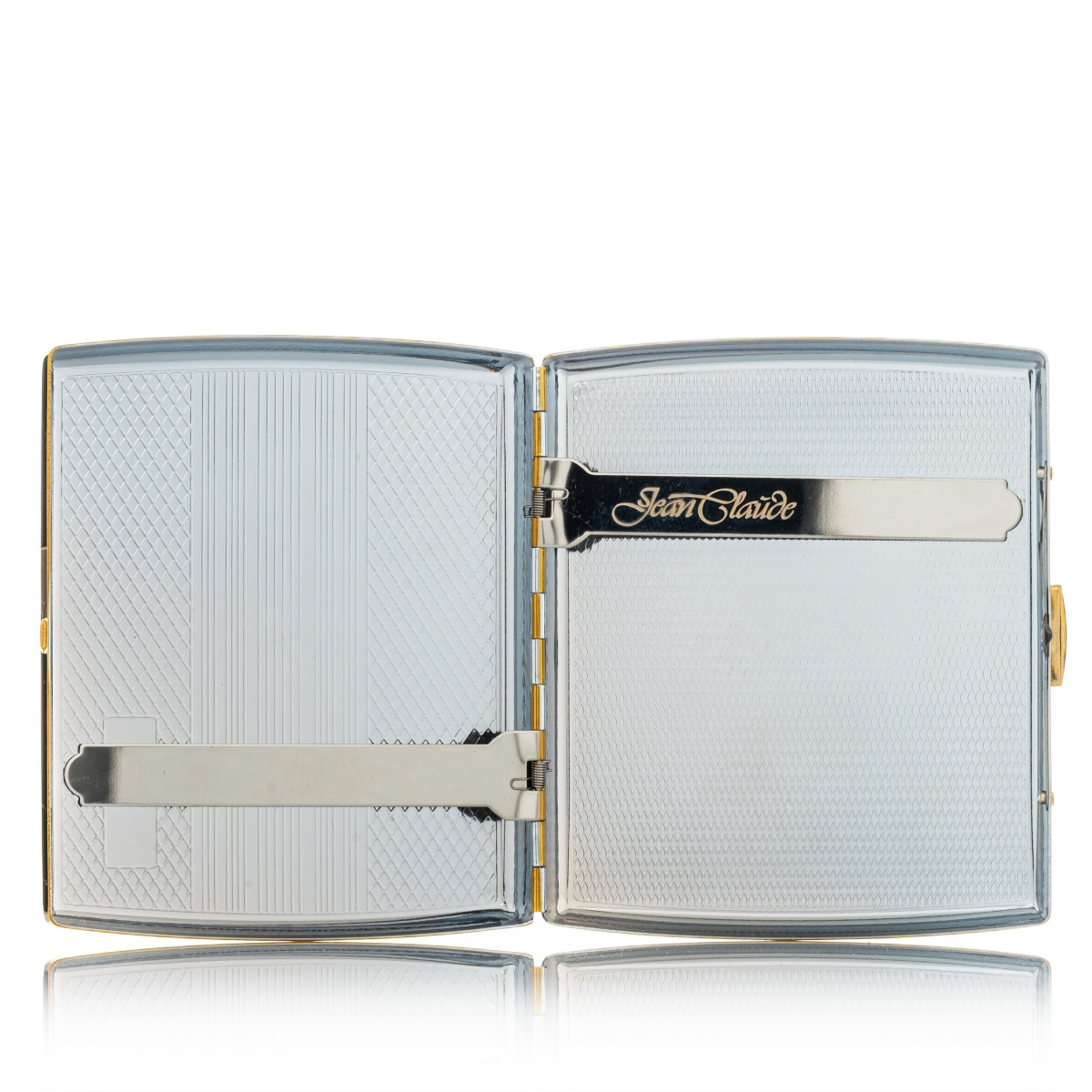 Zigarettenetui Gold gemustert mit Bügel