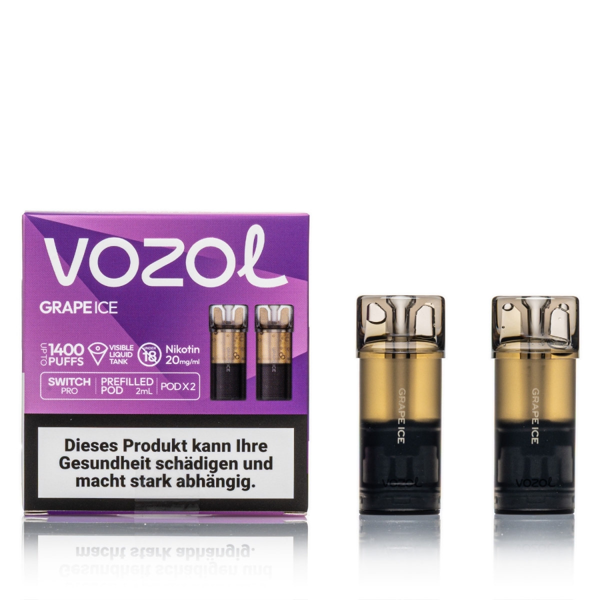 VOZOL Switch 600 Pod - Grape ICE - 20mg