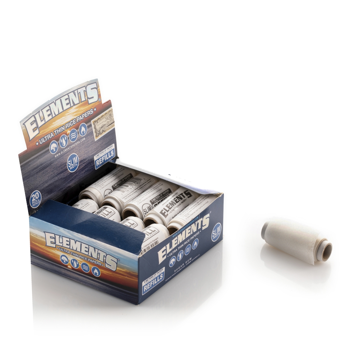 Elements Slim Rolls Refill Box