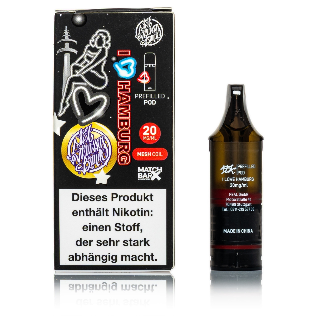 187 - I love Hamburg - 2ml Pod / 20mg / 1 Stück