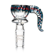 Pulsar - Glass Bowl mit Color Matrix Griff - 14mm M