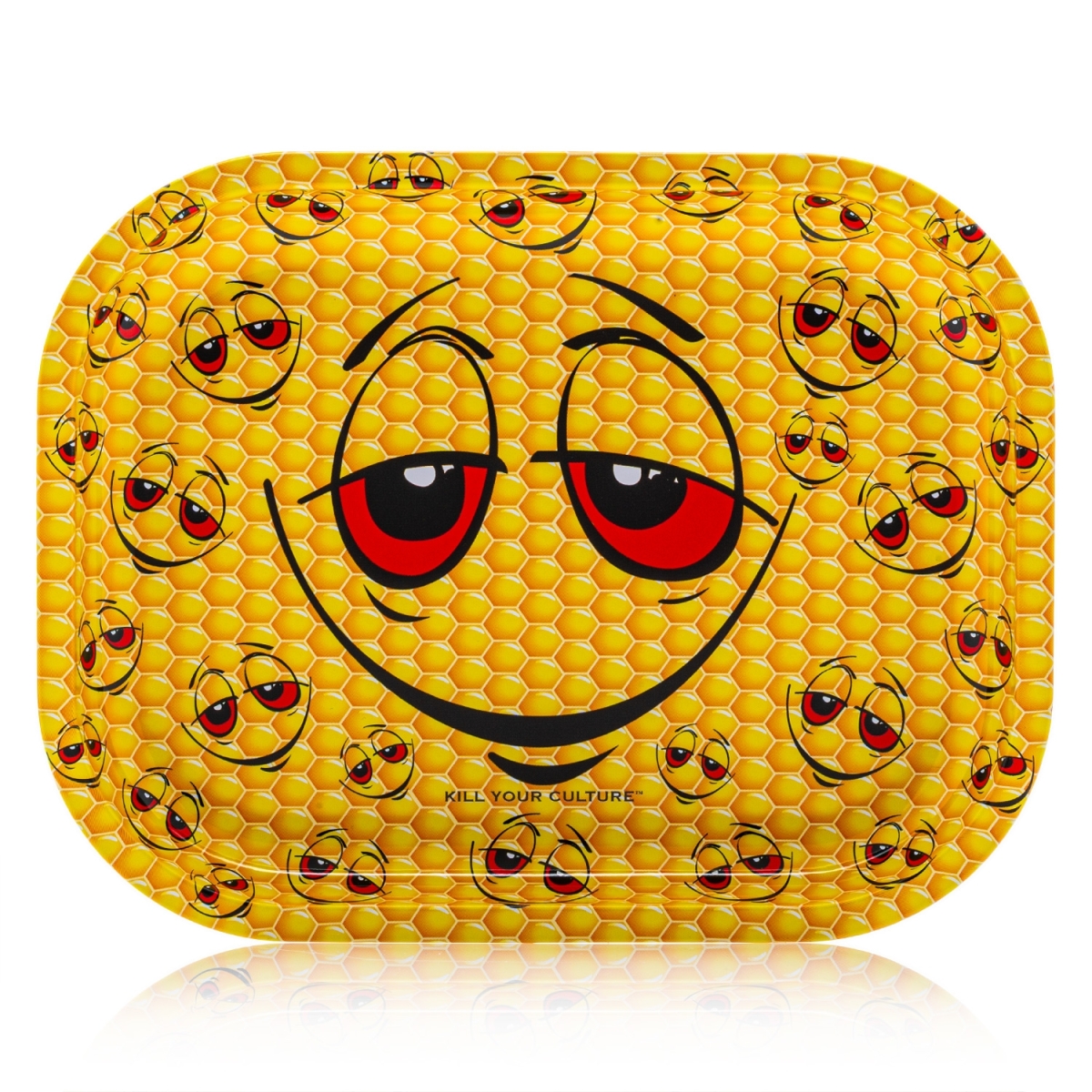 Metal Rolling Tray - 420 Smiley - 18 x 14 cm