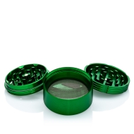 Flacher Aluminiumgrinder 4-teilig Grün