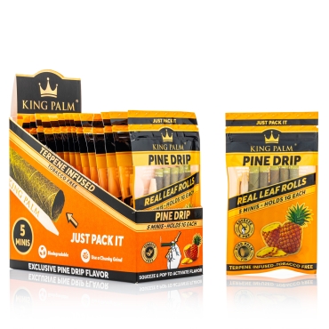 King Palm Wrap - 5 x Mini - Pine Drip - Box