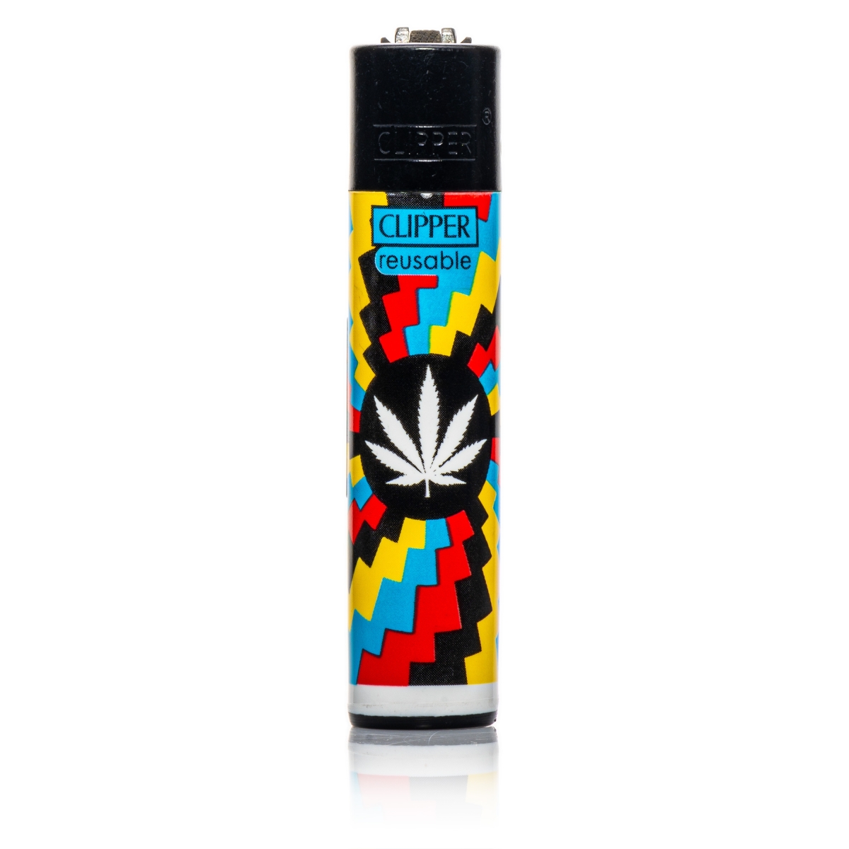 Clipper Feuerzeug - Optical Weed - 3/4