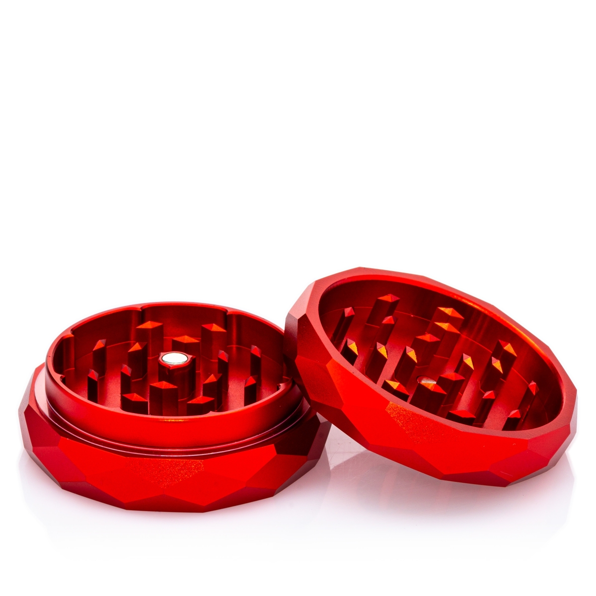 NV - Pyramid Grinder - 2-teilig D:63mm - Rot