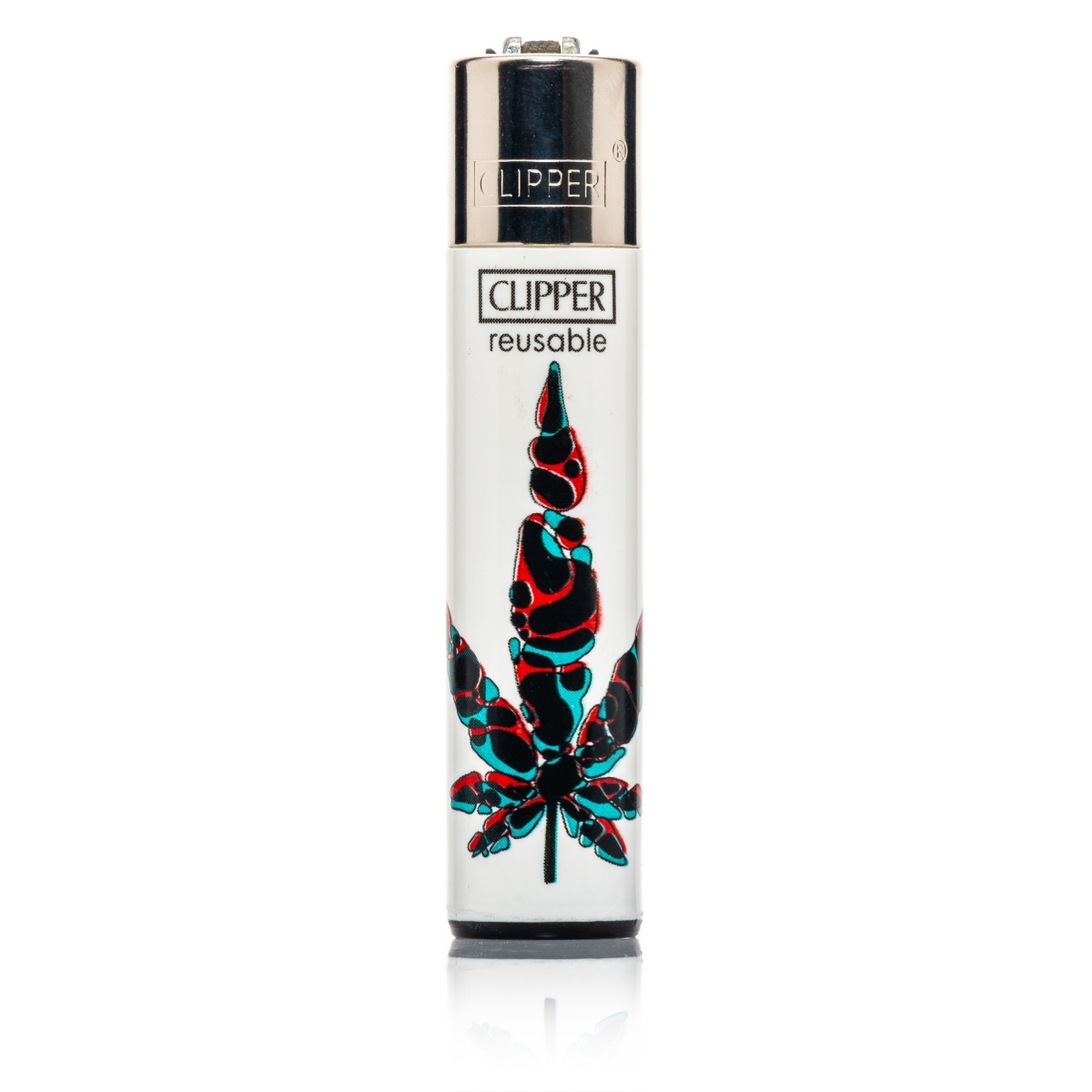 Clipper Feuerzeug - Neon Leaves 4 - 2/4