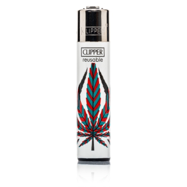 Clipper Feuerzeug - Neon Leaves 4 - 4/4