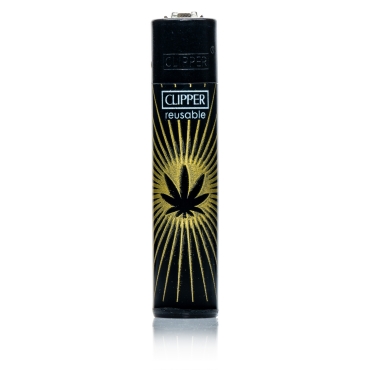 Clipper Feuerzeug - Gold & Silver Leaves 3/4