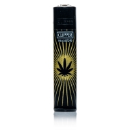 Clipper Feuerzeug - Gold & Silver Leaves 3/4