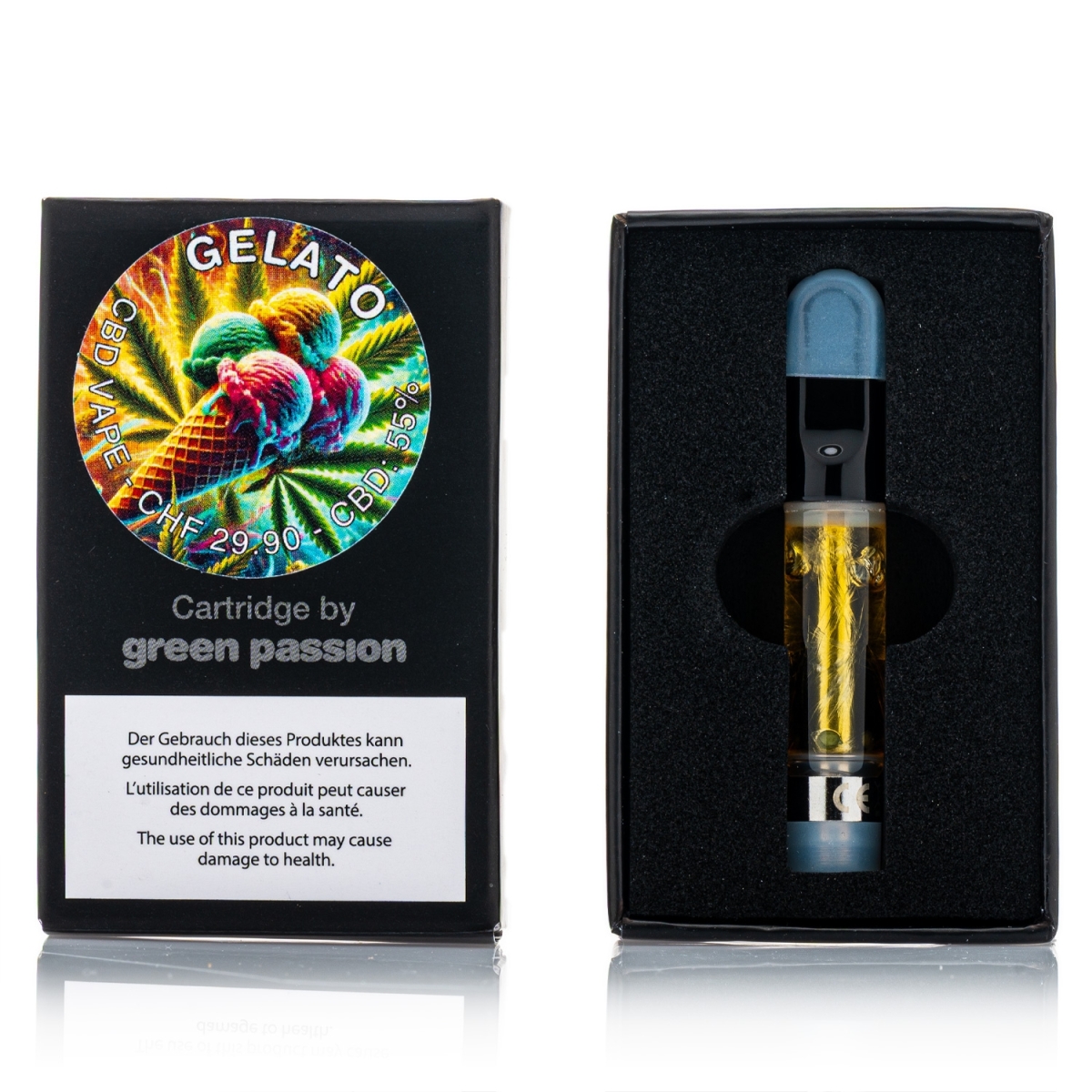 Green Passion - CBD Cartridge 1ml - Gelato