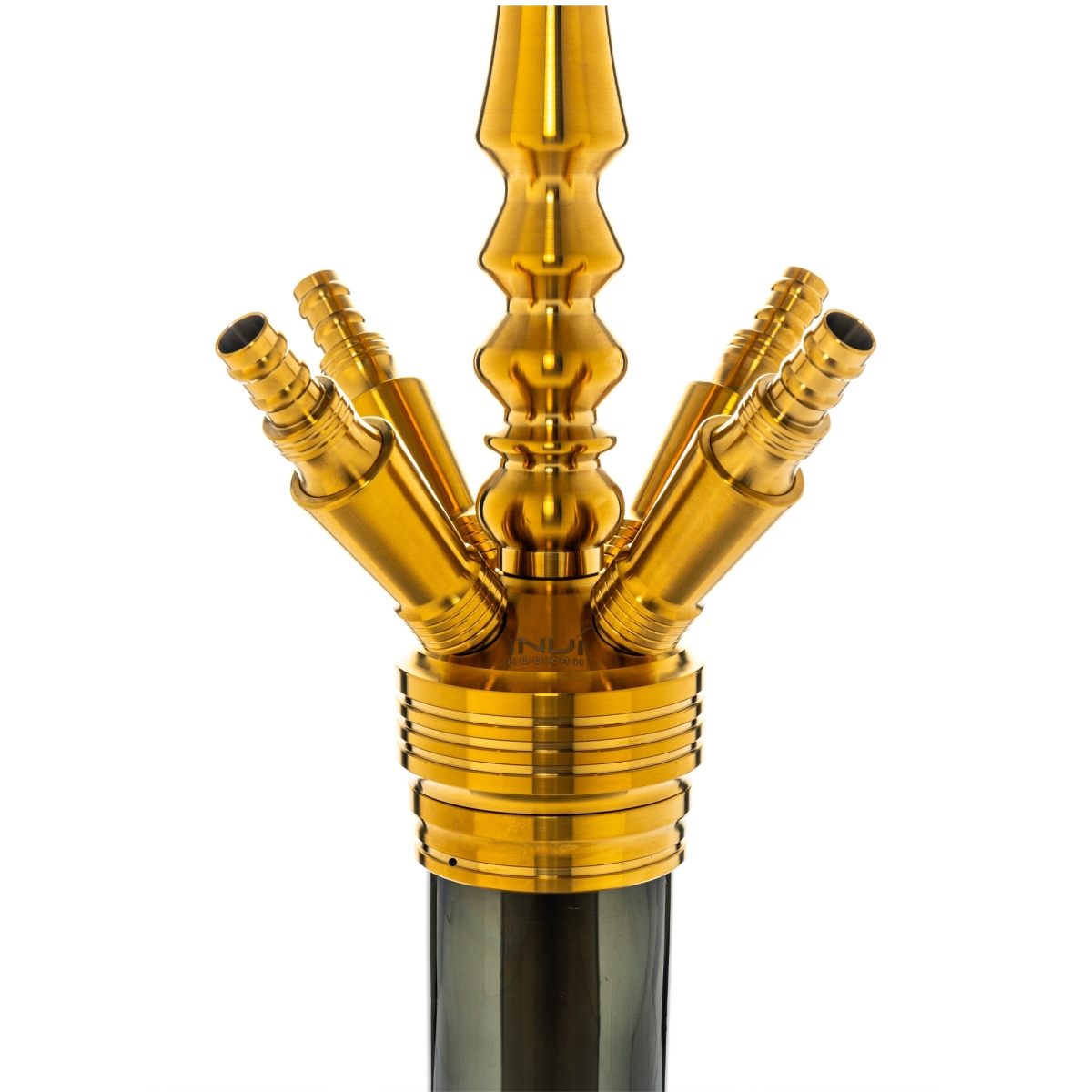 INVI - Tesseract Edelstahl Shisha - Gold / Schwarz