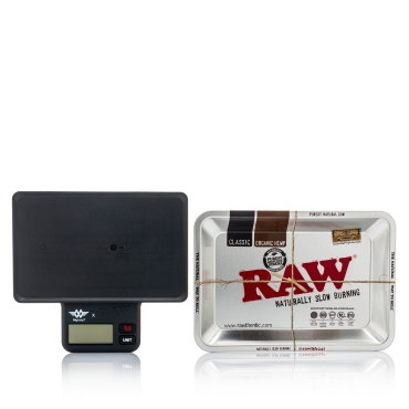RAW X My Weigh - Waage mit Mischschale - max 1000g / Variable Präzision (0.1/0.01)