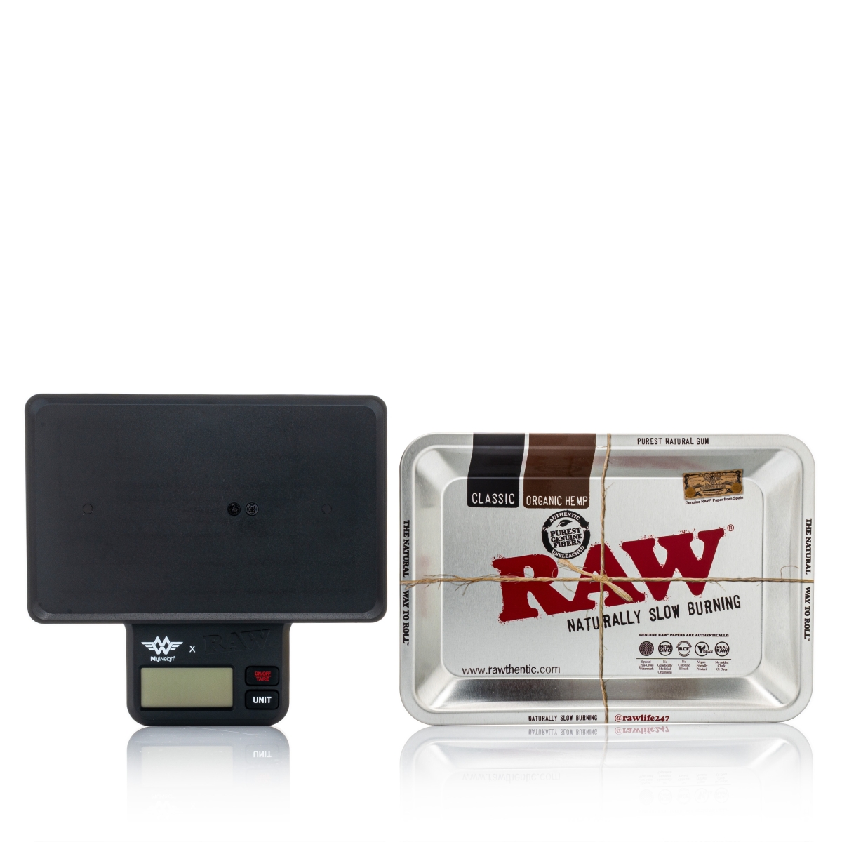 RAW X My Weigh - Waage mit Mischschale - max 1000g / Variable Präzision (0.1/0.01)