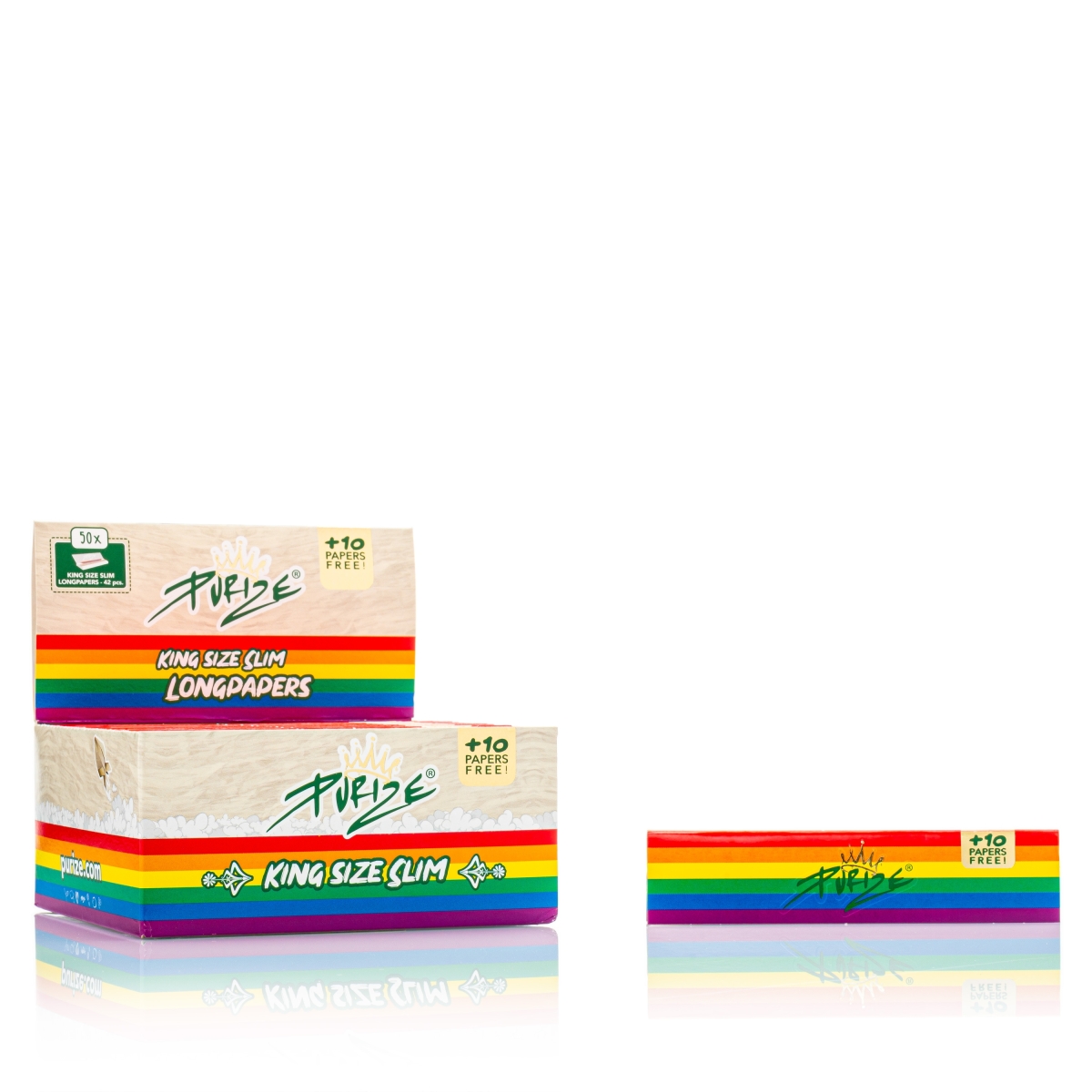 Purize - Rainbow Papers King Size - Box (50 Stück)