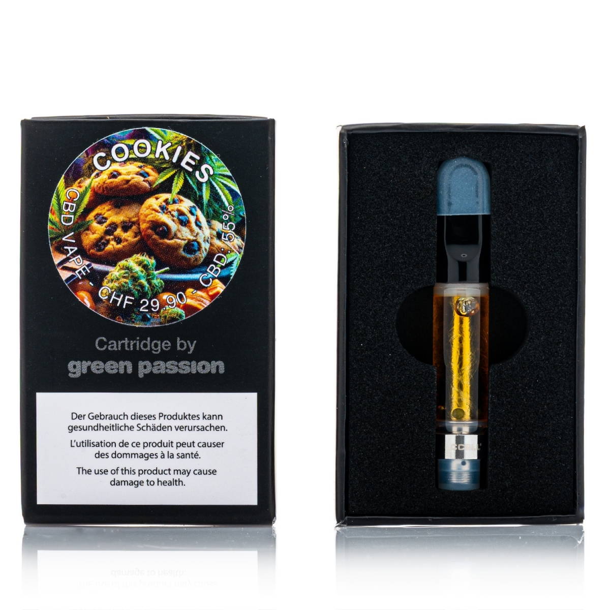 Green Passion - CBD Cartridge 1ml - Cookies