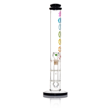Chakra Straight Tube Bong - 43cm / 18mm F Colors Vary