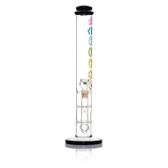 Chakra Straight Tube Bong - 43cm / 18mm F Colors Vary