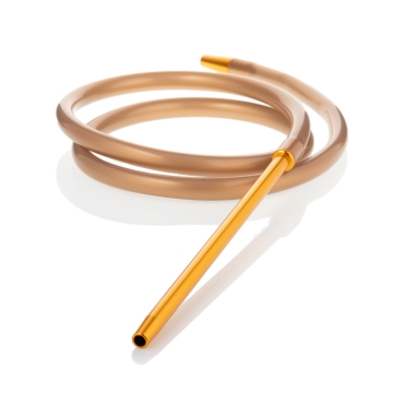 Mata Leon Silikonschlauch Matt mit Alumundstück Gold