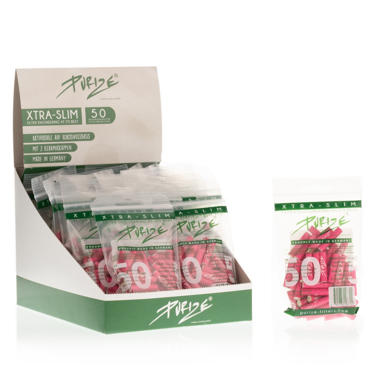 Purize - Xtra Slim Pink Box (20x50 Stk.)