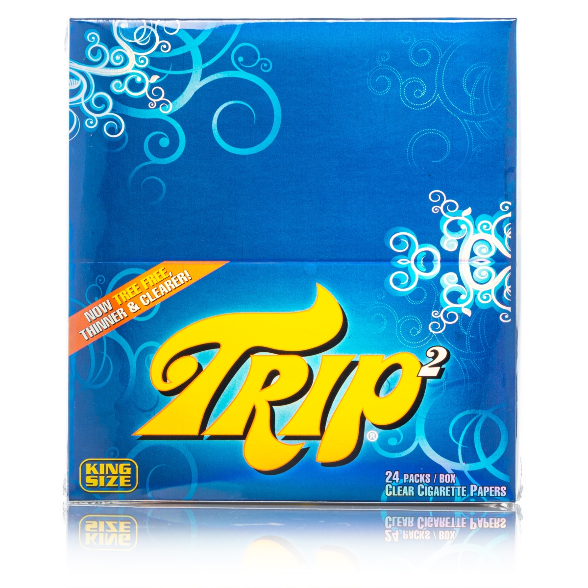 TRIP2 King Size Clear Paper 40 BlattBox