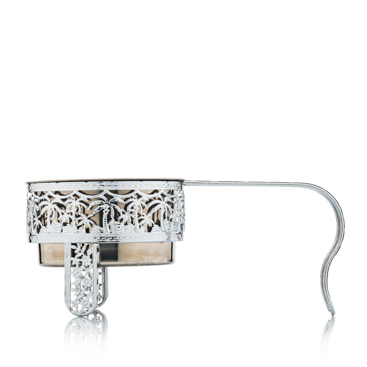 AO - Kohlekorb Arabesk - Silber