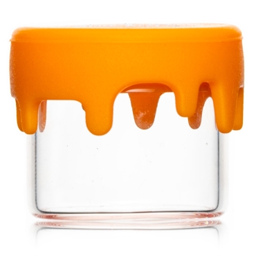 Glasdöschen klar mit Silikondeckel 5ml