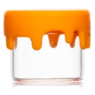 Glasdöschen klar mit Silikondeckel 5ml