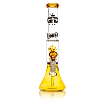 Grace Glass | Small Boy Umber Beaker Spiral perc Bong