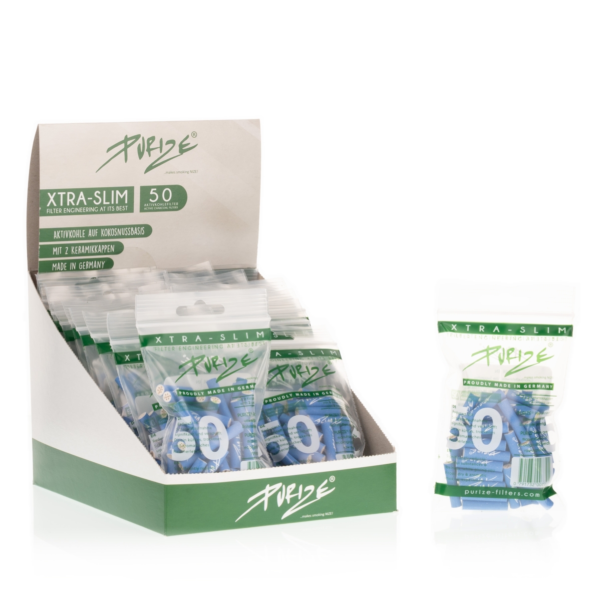 Purize Xtra Slim Blau Box (29x50 Stk.)