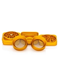 Steezy 4+1 Grinder - 63mm - Sunset Gold